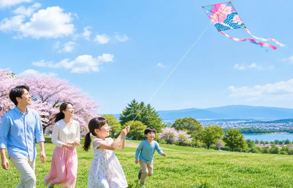 親子でつくる 秋空の和だこ